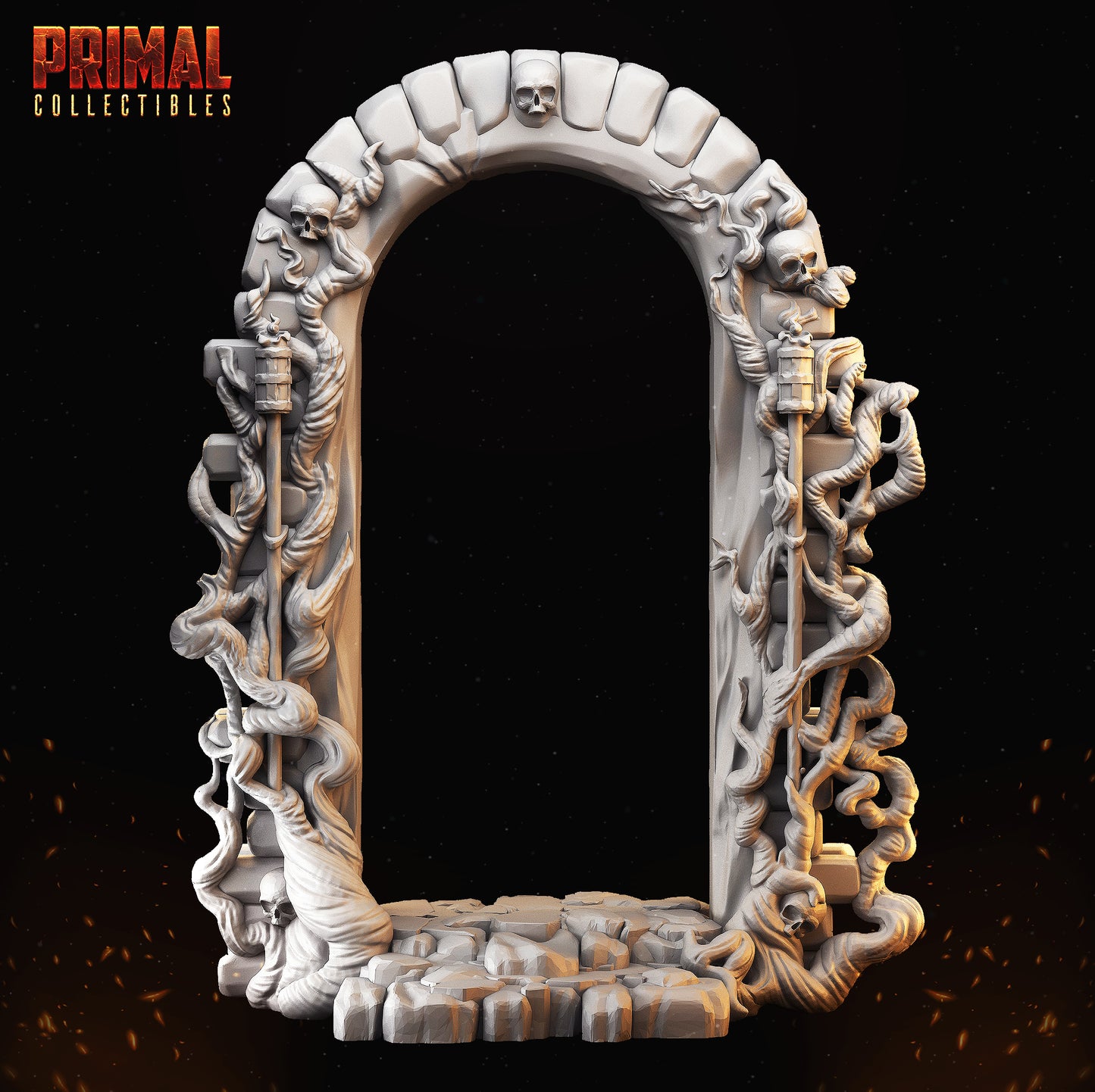 Snake fountain, door open and rat/skull - MASTERS OF DUNGEONS QUEST - Primal Collectibles