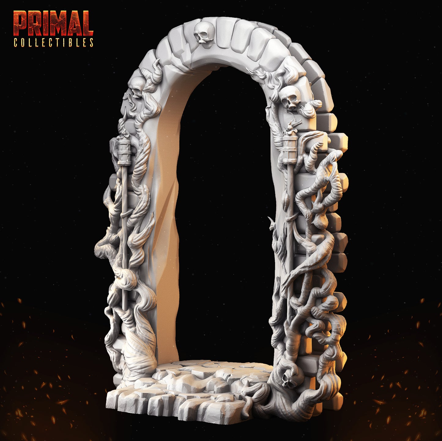 Snake fountain, door open and rat/skull - MASTERS OF DUNGEONS QUEST - Primal Collectibles