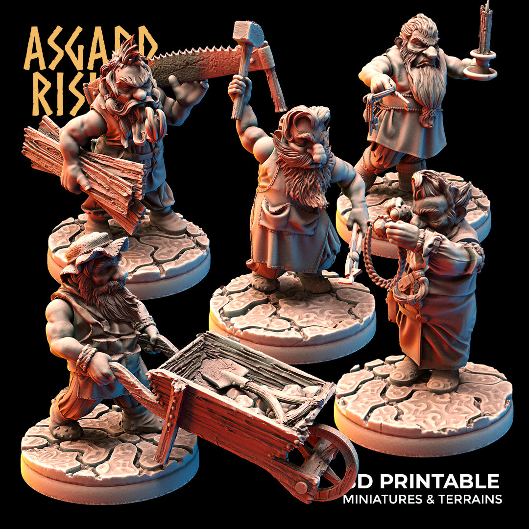 DWARF: Dwarven Townsfolk (Artisans) - Asgard Rising