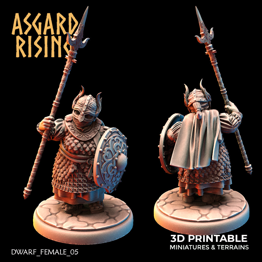 DWARF FEMALE: Dwarven Shield-Maidens - Asgard Rising