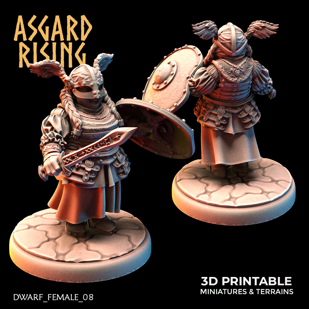 DWARF FEMALE: Shield-Maidens - Asgard Rising