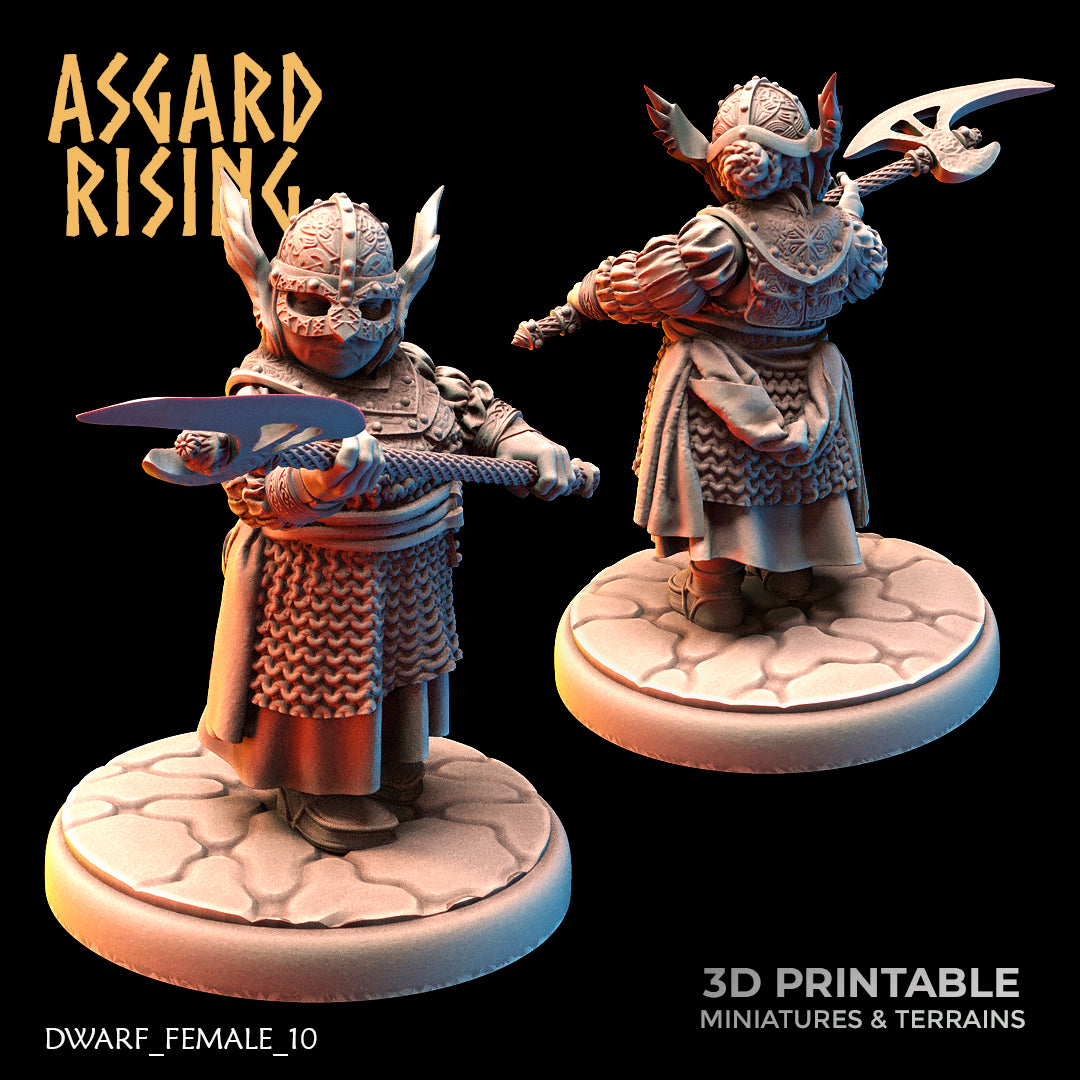 DWARF FEMALE: Shield-Maidens - Asgard Rising