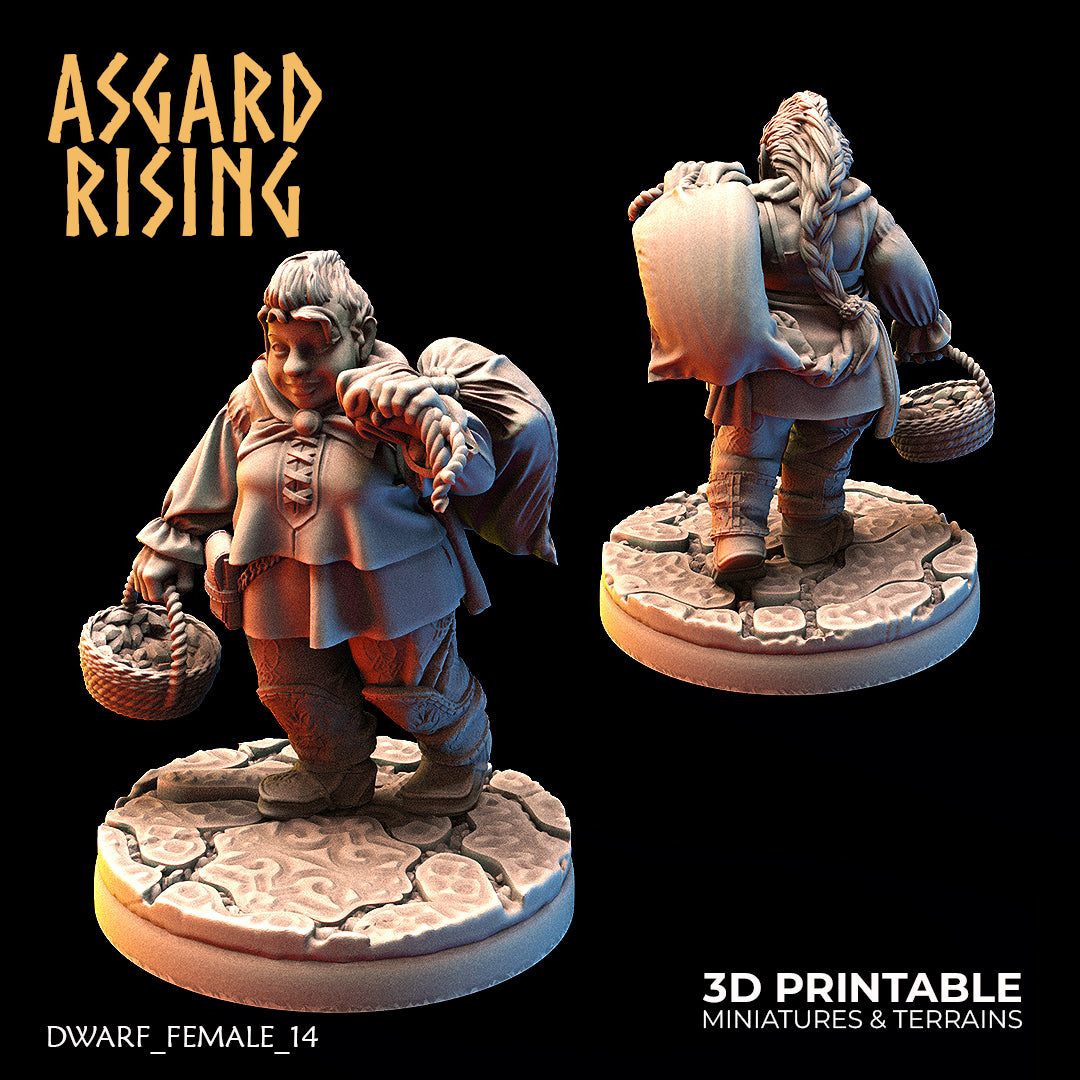 DWARF FEMALE: Dwarven Townsfolk - Asgard Rising