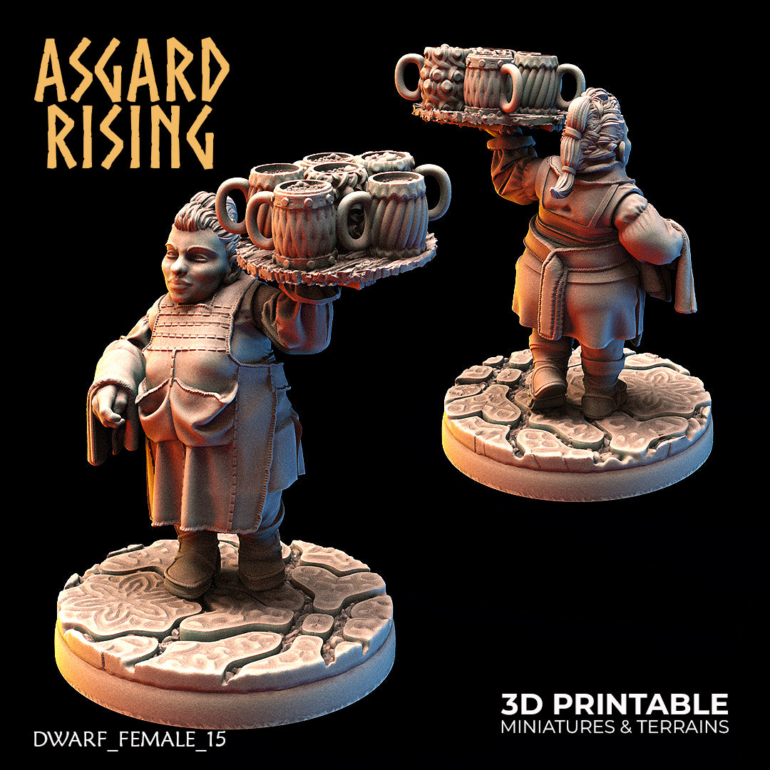 DWARF FEMALE: Dwarven Townsfolk - Asgard Rising