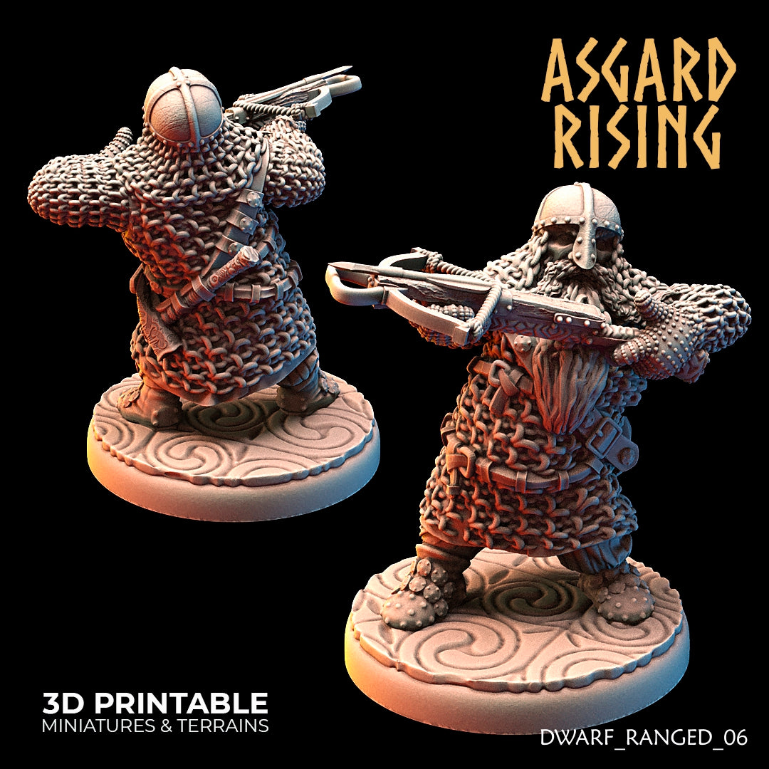 DWARF RANGED: Dwarves in Chain Mail with Crossbows - Asgard Rising