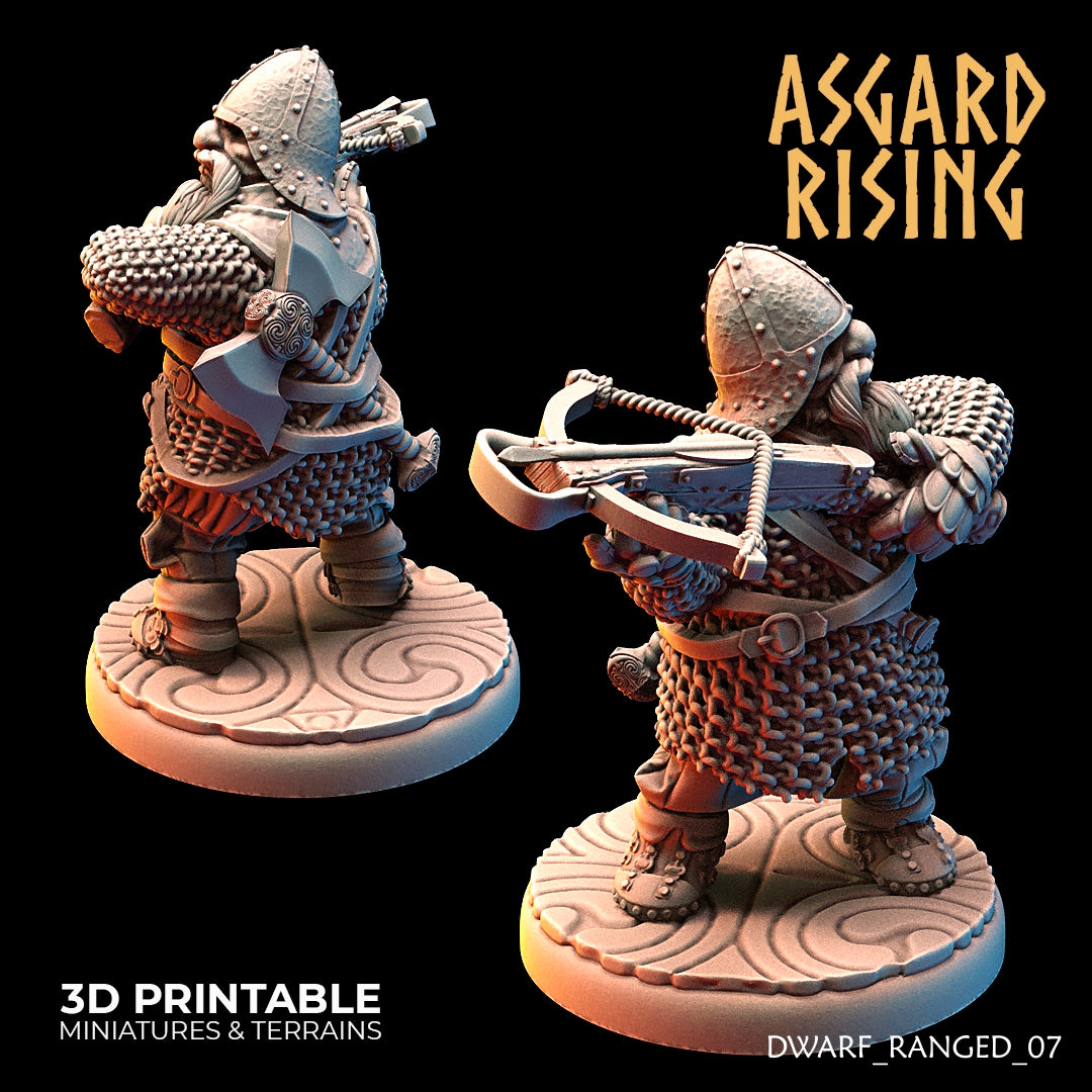 DWARF RANGED: Dwarves in Chain Mail with Crossbows - Asgard Rising