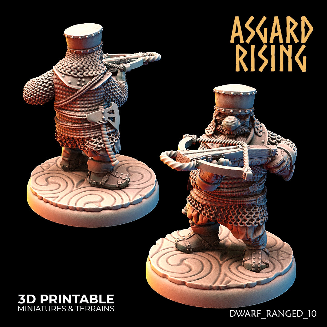 DWARF RANGED: Dwarves in Chain Mail with Crossbows - Asgard Rising