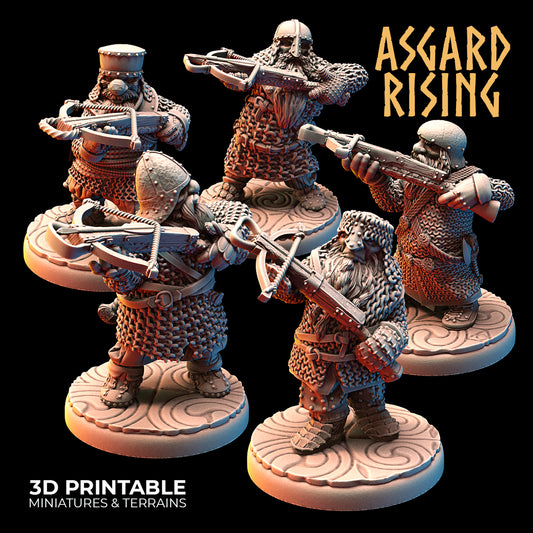 DWARF RANGED: Dwarves in Chain Mail with Crossbows - Asgard Rising