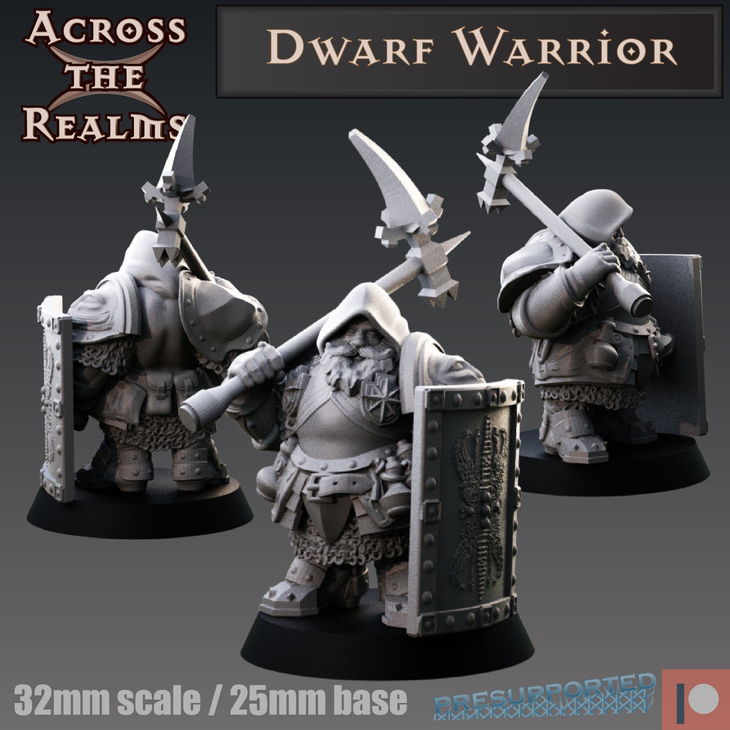 1x Dwarf Warrior - Across the Realms