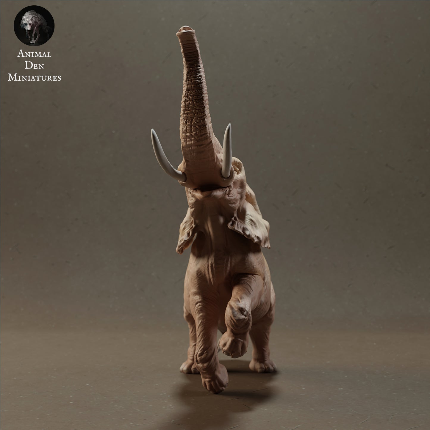 African Bush Elephant Bull Standing - Animal Den Miniatures