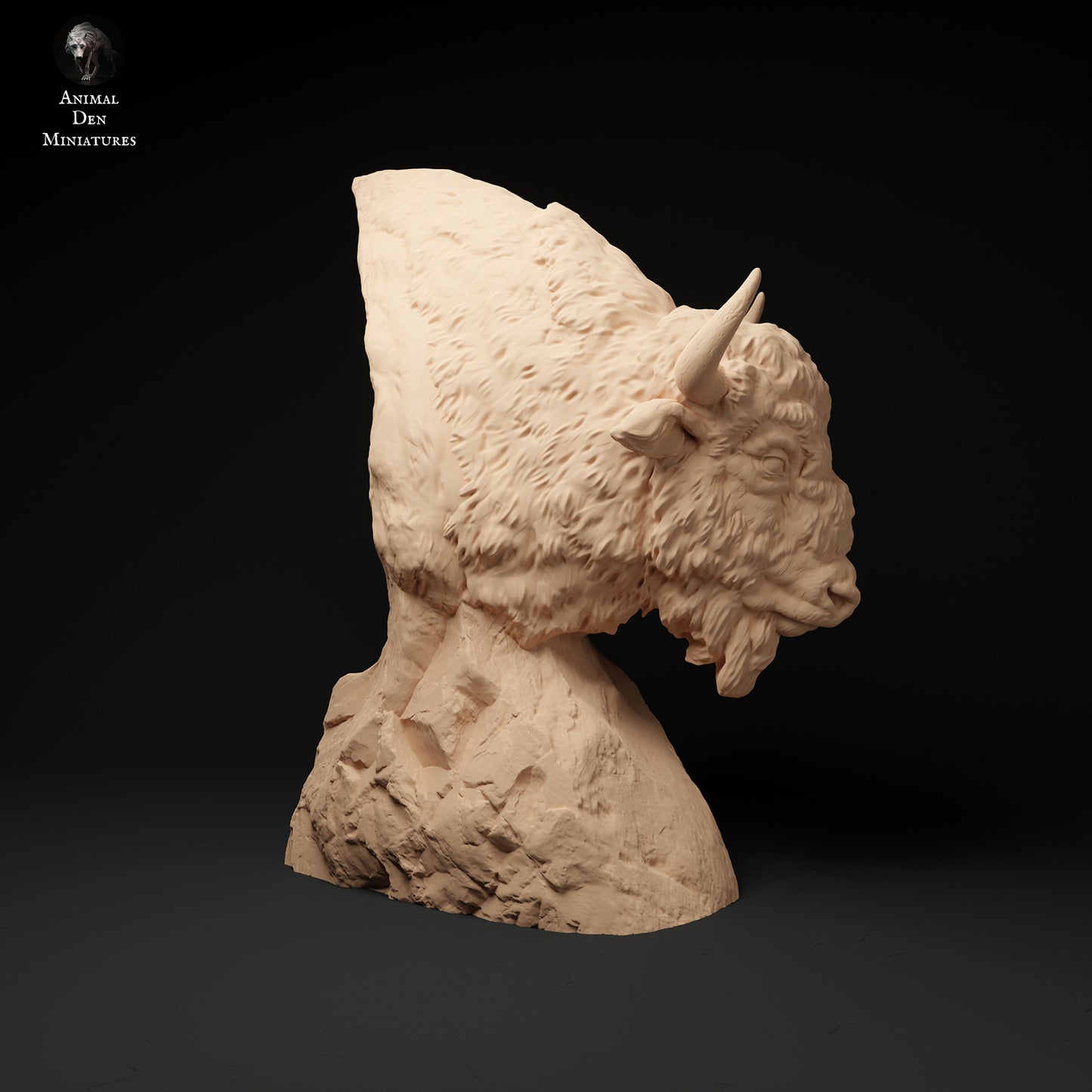 European Bison Bust - Animal Den Miniatures