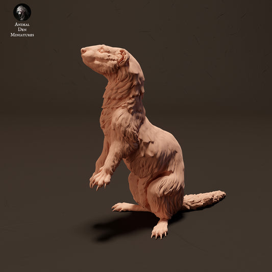 European Polecat Standing - Animal Den Miniatures