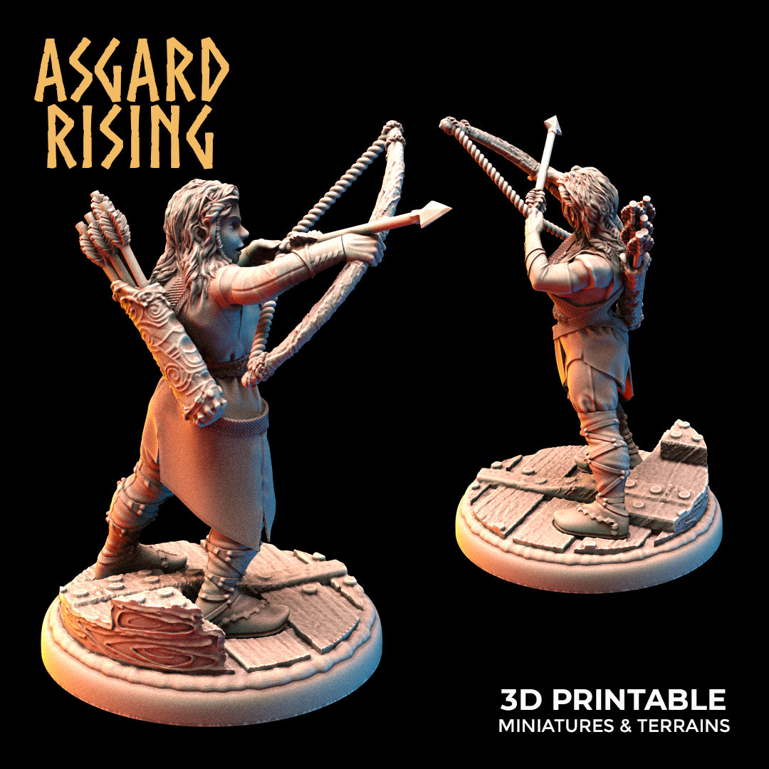 VIKINGS - Female Archers Ax Throwers Modular Warband - Asgard Rising