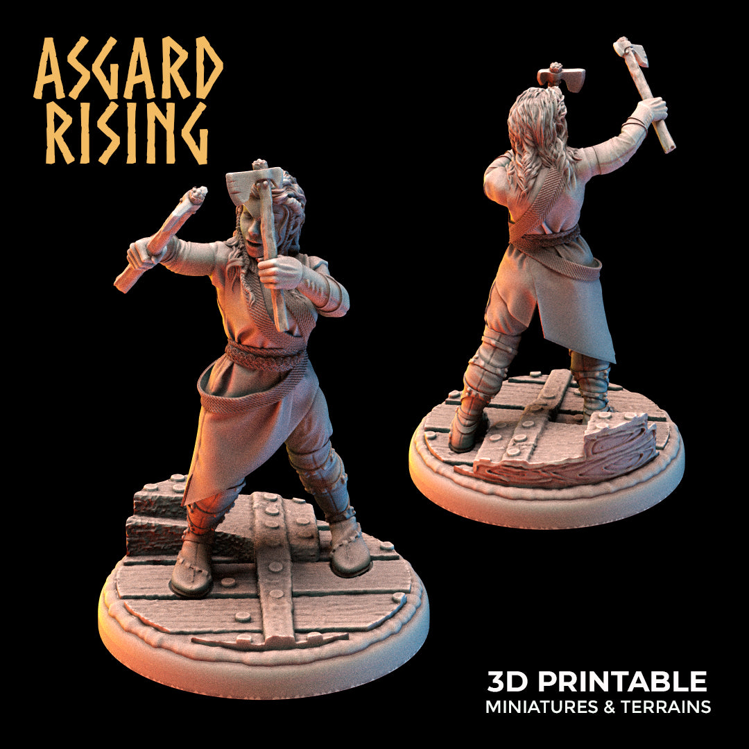 VIKINGS - Female Archers Ax Throwers Modular Warband - Asgard Rising