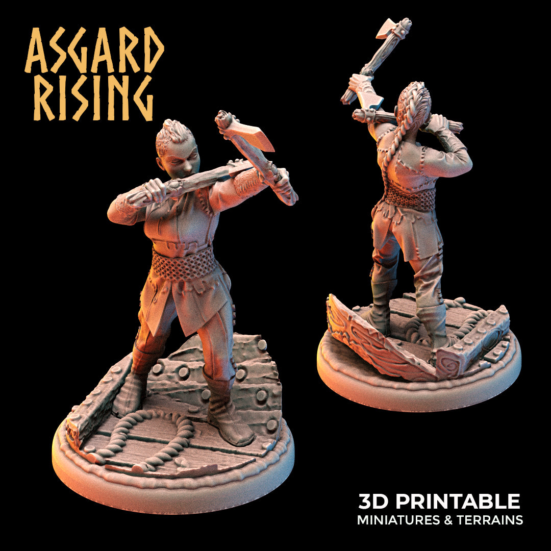 VIKINGS - Female Archers Ax Throwers Modular Warband - Asgard Rising