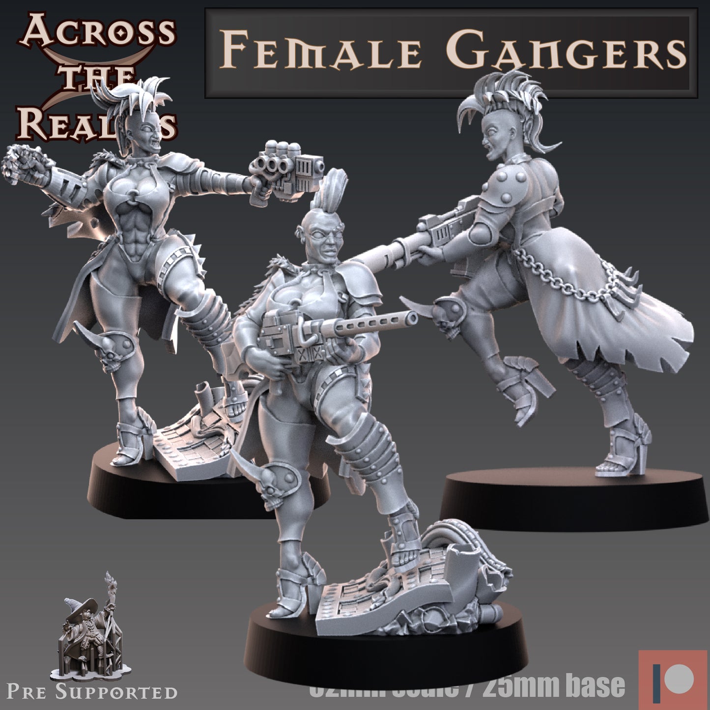 3x Female Gangers - Modular - Across the Realms