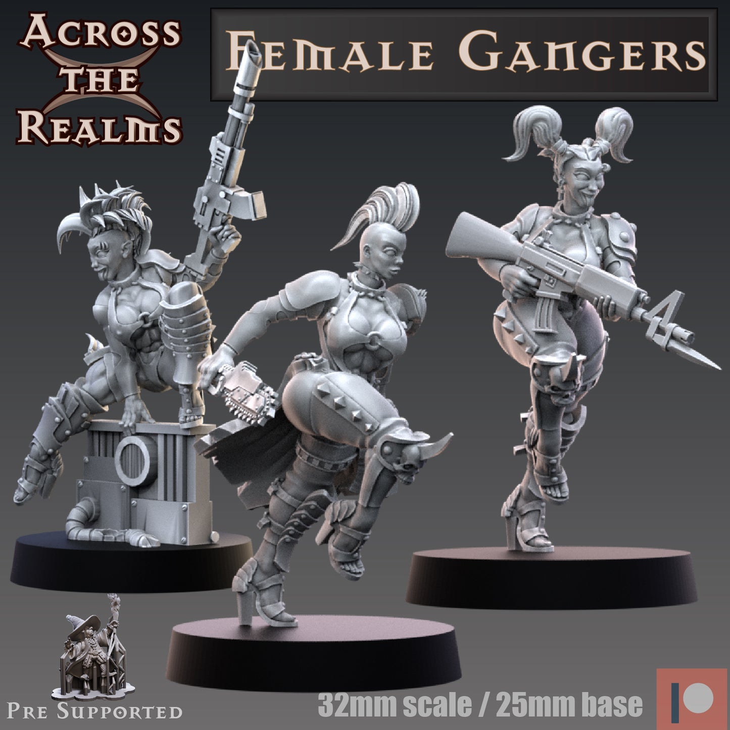 3x Female Gangers - Modular - Across the Realms