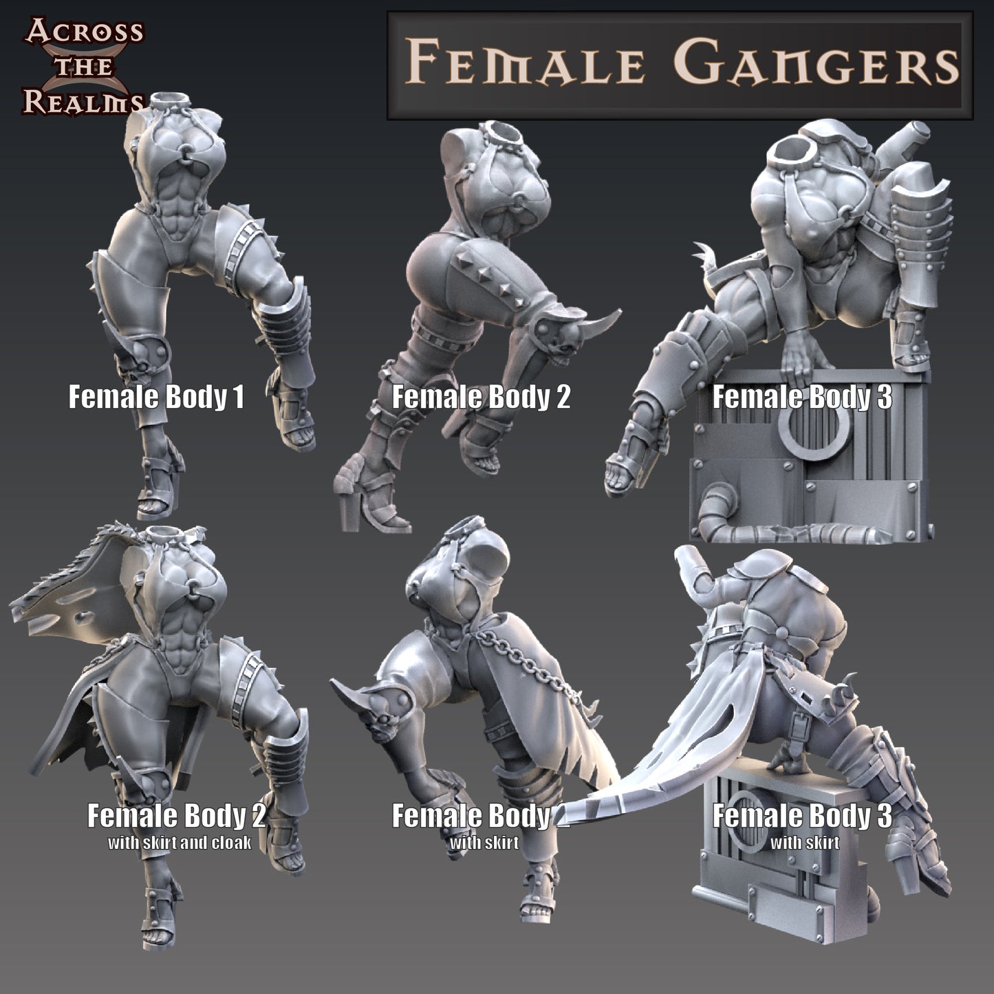 3x Female Gangers - Modular - Across the Realms