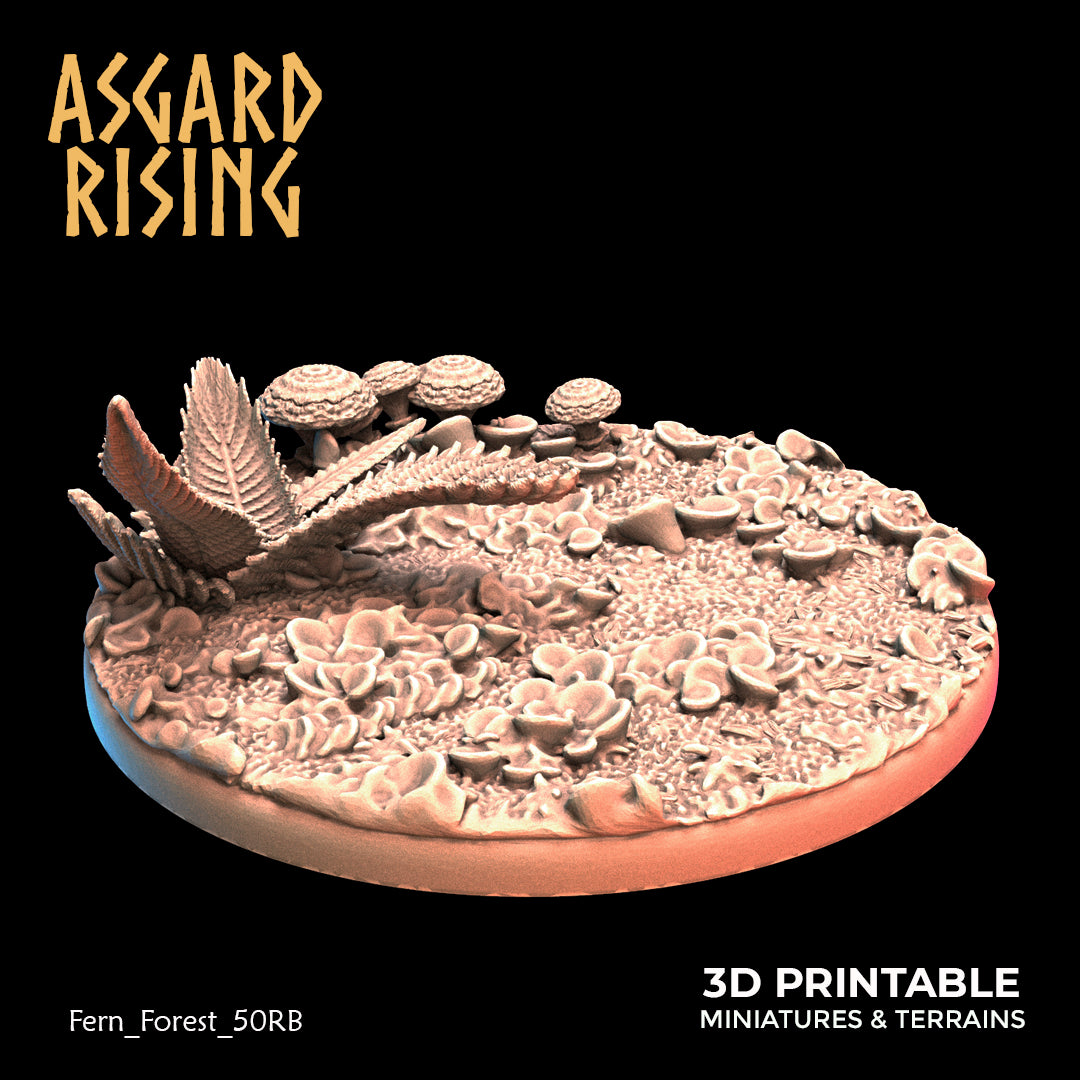 Fern Forest - 50mm Round Base - Asgard Rising