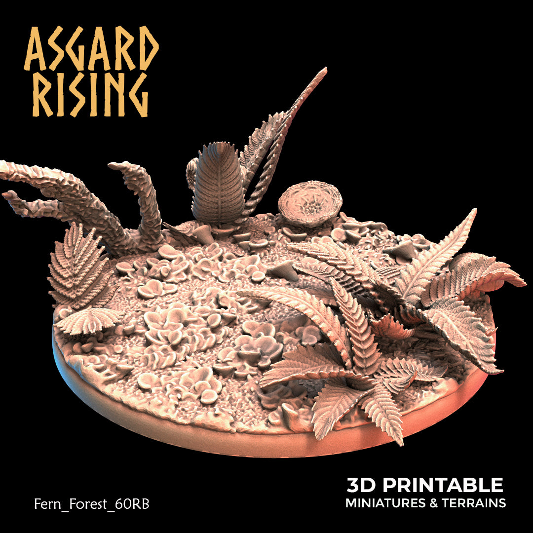 Fern Forest - 60mm Round Base  - Asgard Rising