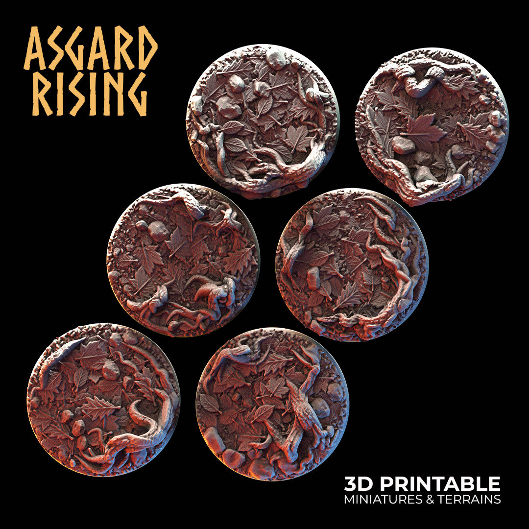 Forest Litter - 6x 25mm Round Base - Asgard Rising