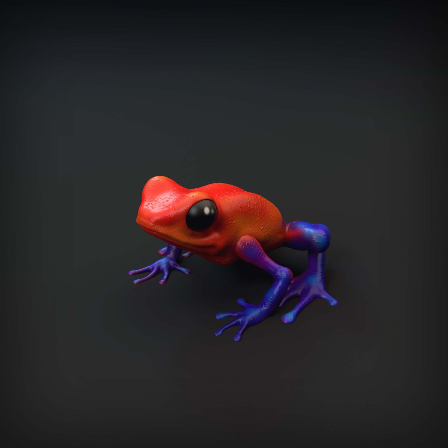 Dart Frog on Mushroom - Animal Den Miniatures