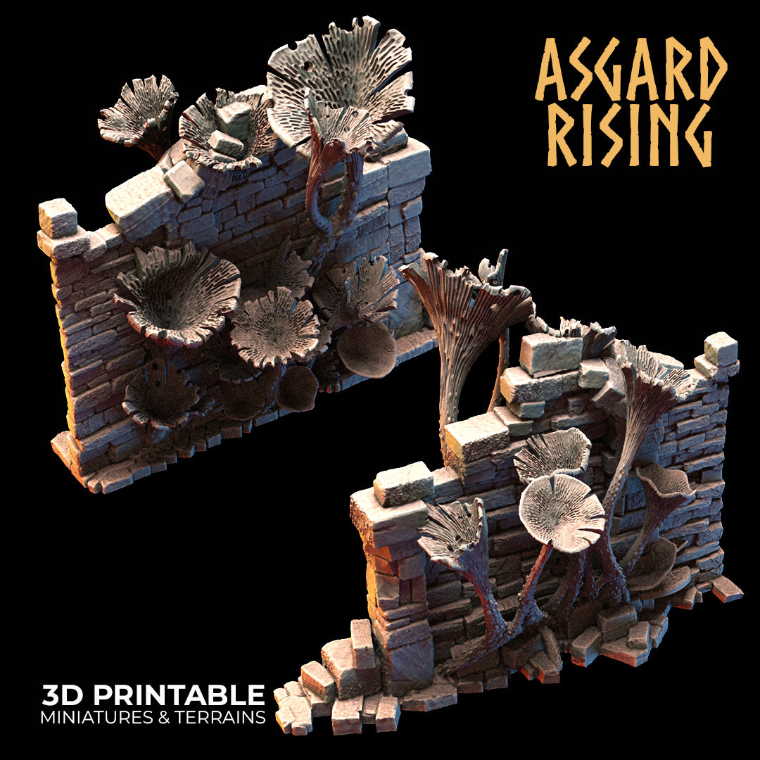 Heart of the Fungi Forest/Goblin King's Throne with Fungi Ruins Terrain Bundle - Asgard Rising