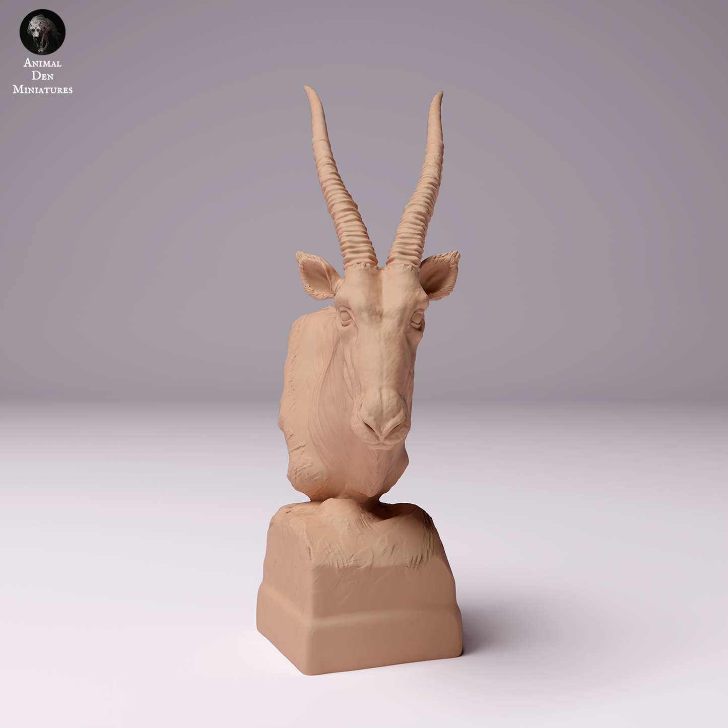 Gemsbok Bust - Animal Den Miniatures