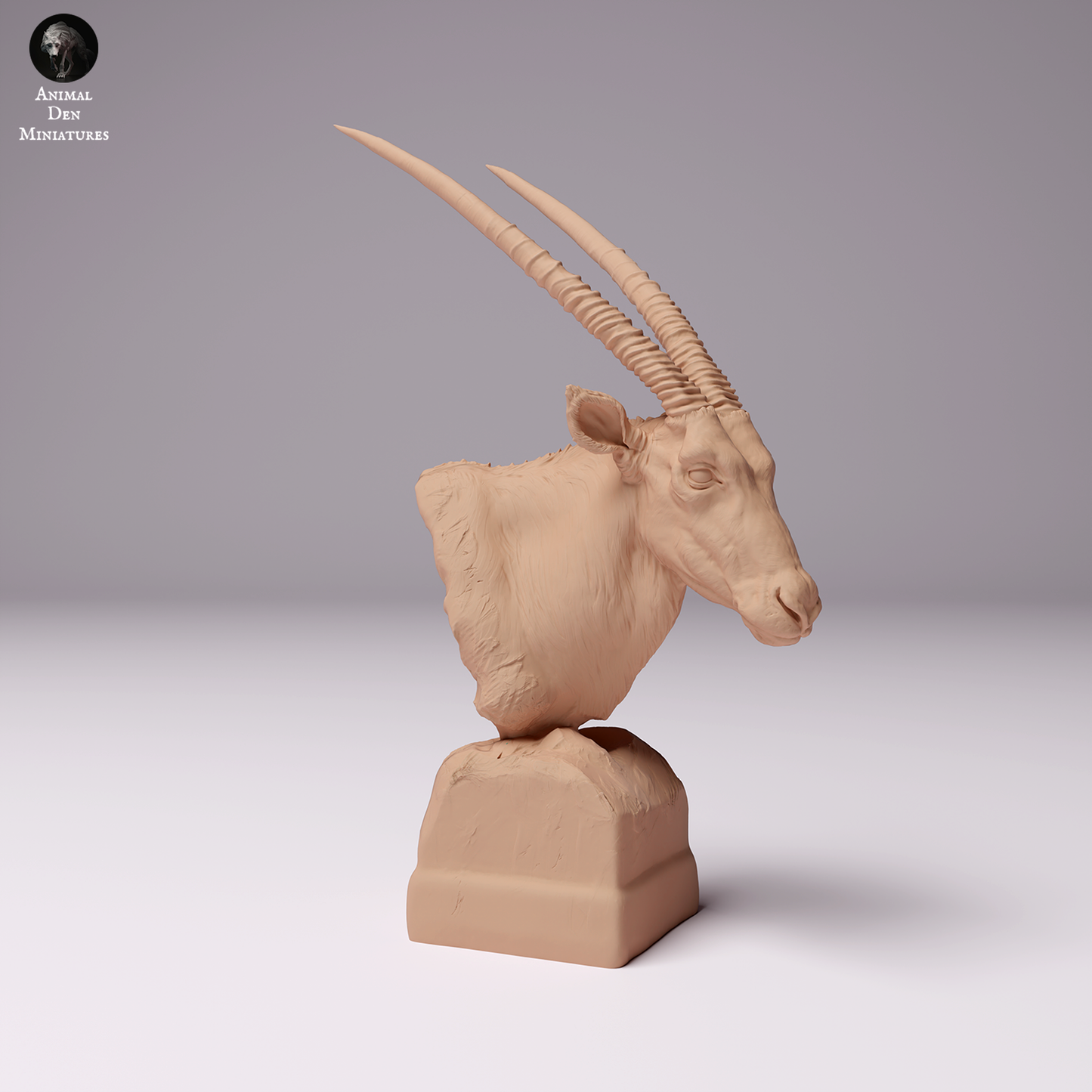 Gemsbok Bust - Animal Den Miniatures