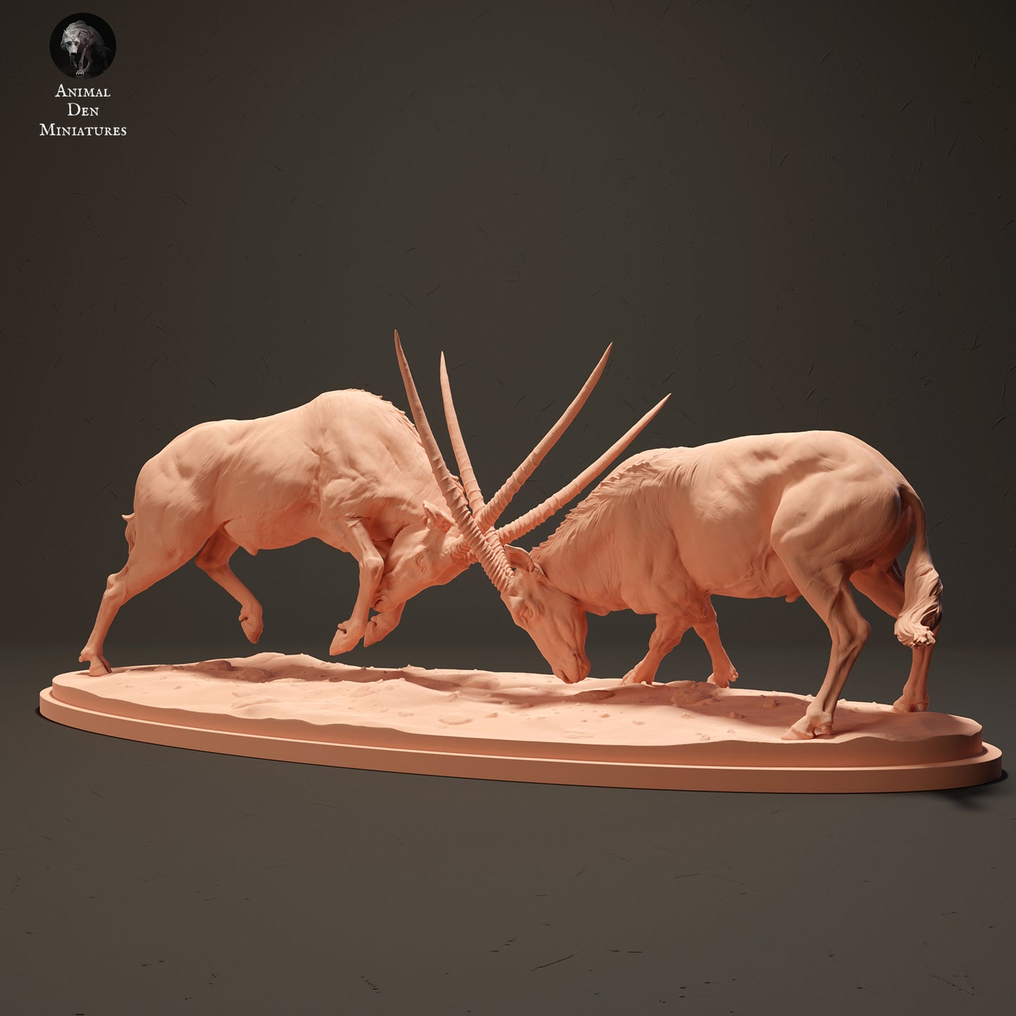 Gemsboks Fighting - Animal Den Miniatures