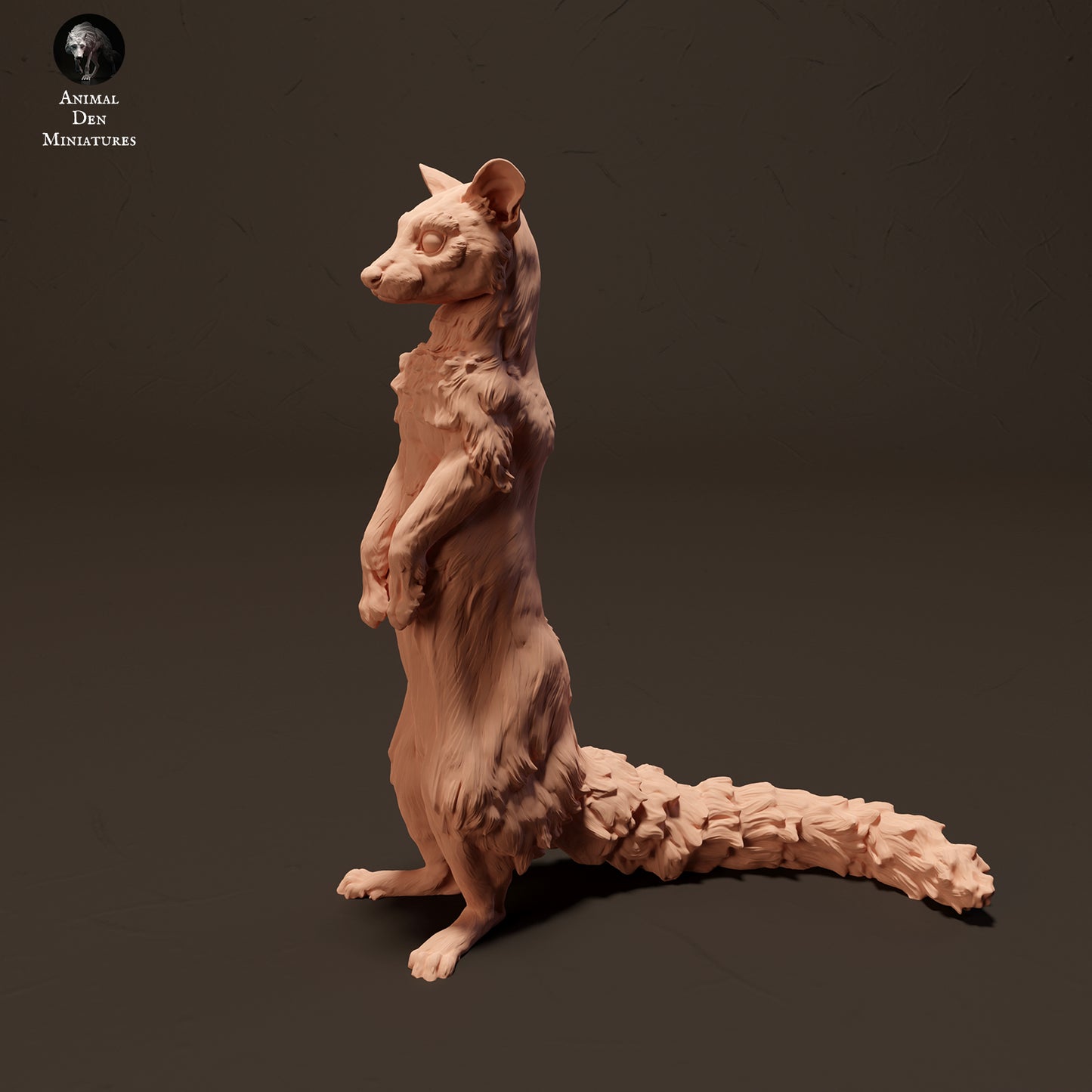 Common Genet Standing - Animal Den Miniatures