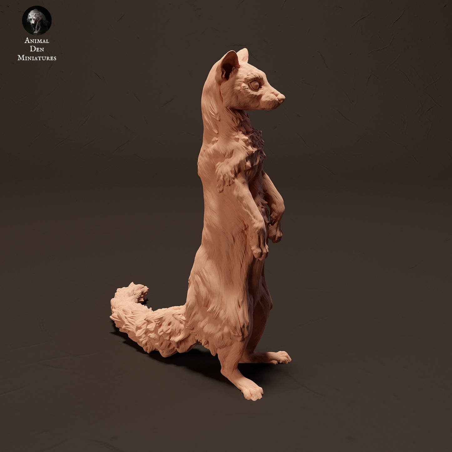 Common Genet Standing - Animal Den Miniatures