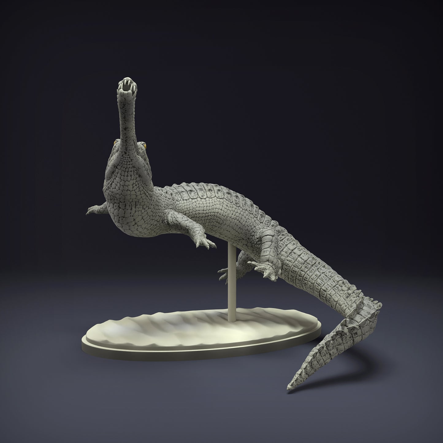 Gharial Swim - Animal Den Miniatures