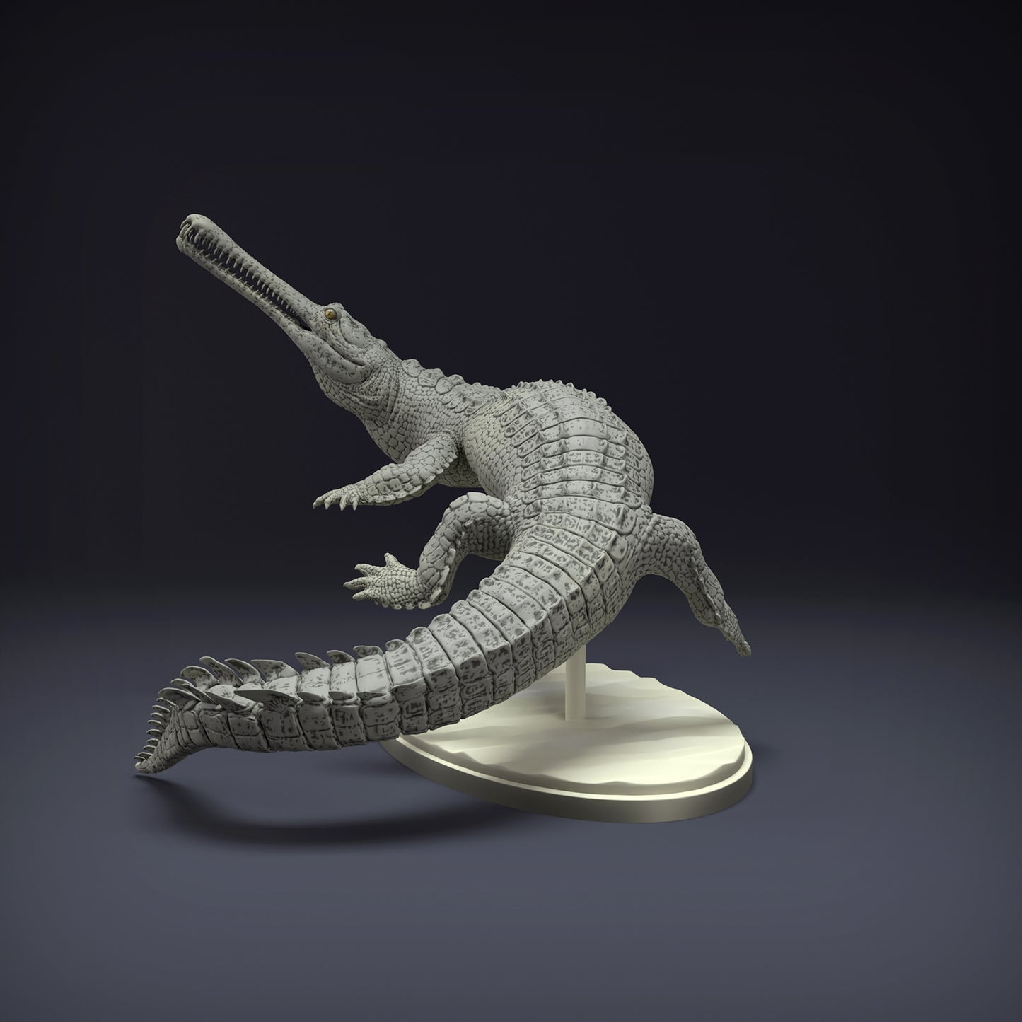 Gharial Swim - Animal Den Miniatures