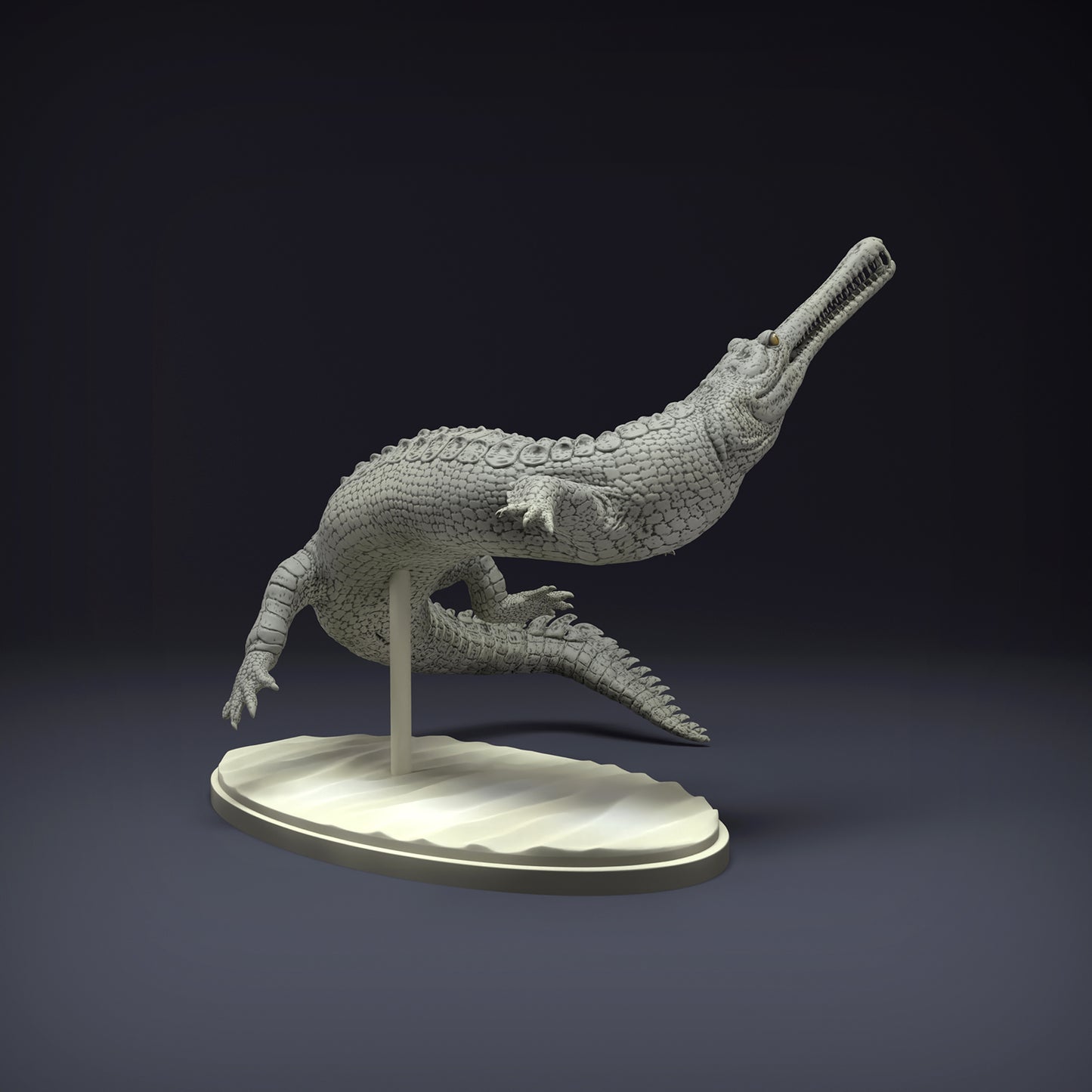 Gharial Swim - Animal Den Miniatures