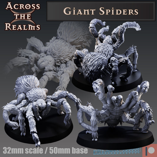 2x Giant Spiders - Across the Realms