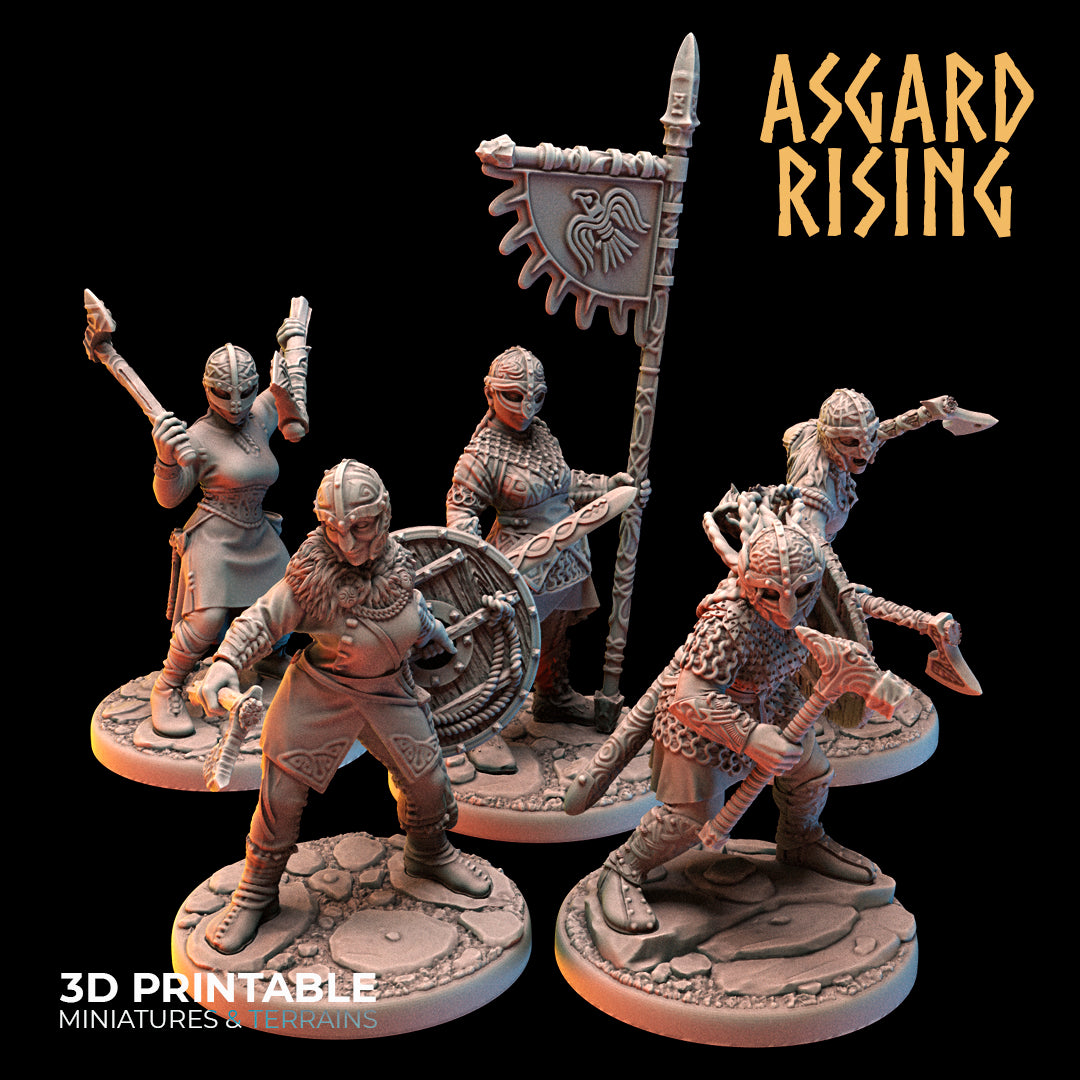 VIKINGS - Shieldmaidens Modular Warband - Asgard Rising