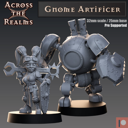 Gnome Artificer & Defender - Across the Realms