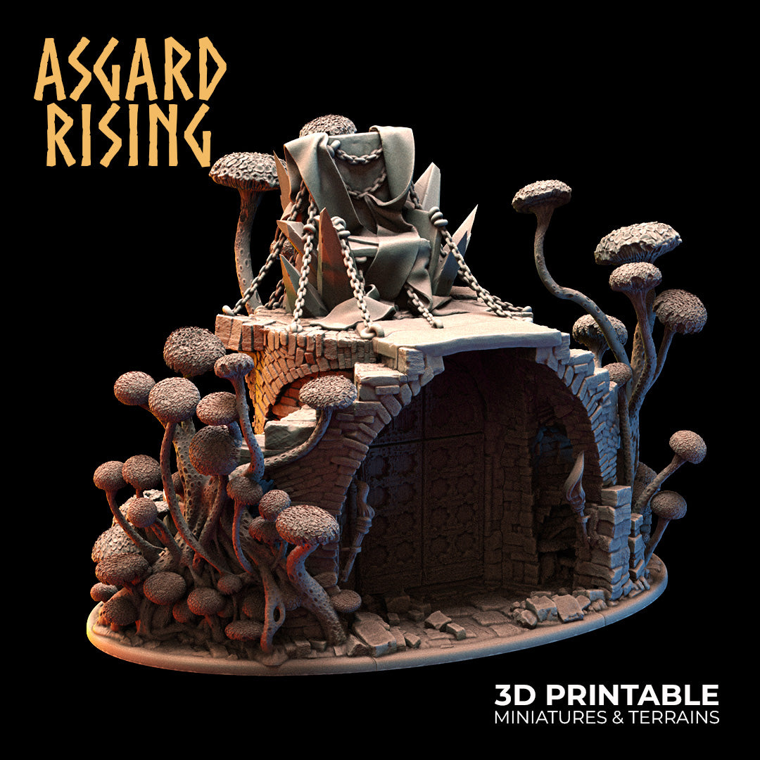 Heart of the Fungi Forest/Goblin King's Throne with Fungi Ruins Terrain Bundle - Asgard Rising