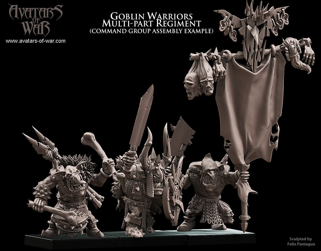 10x Goblin Warriors multi-part regiment - Avatars of War