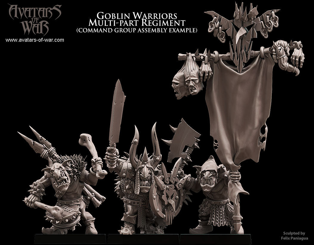 10x Goblin Warriors multi-part regiment - Avatars of War