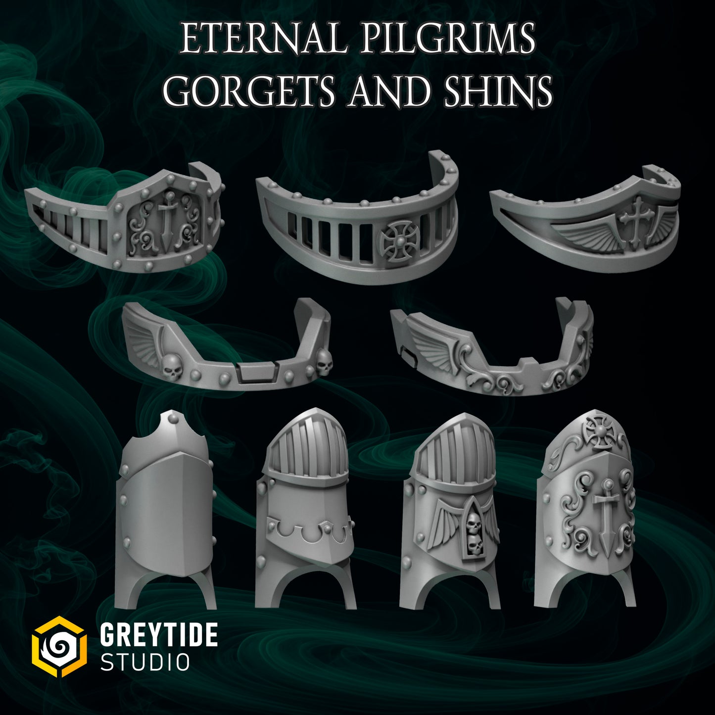 EPT Gorgets and Shins armor plates - GreyTide Studio