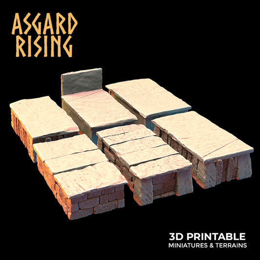 12x Old Stone Graves - Asgard Rising