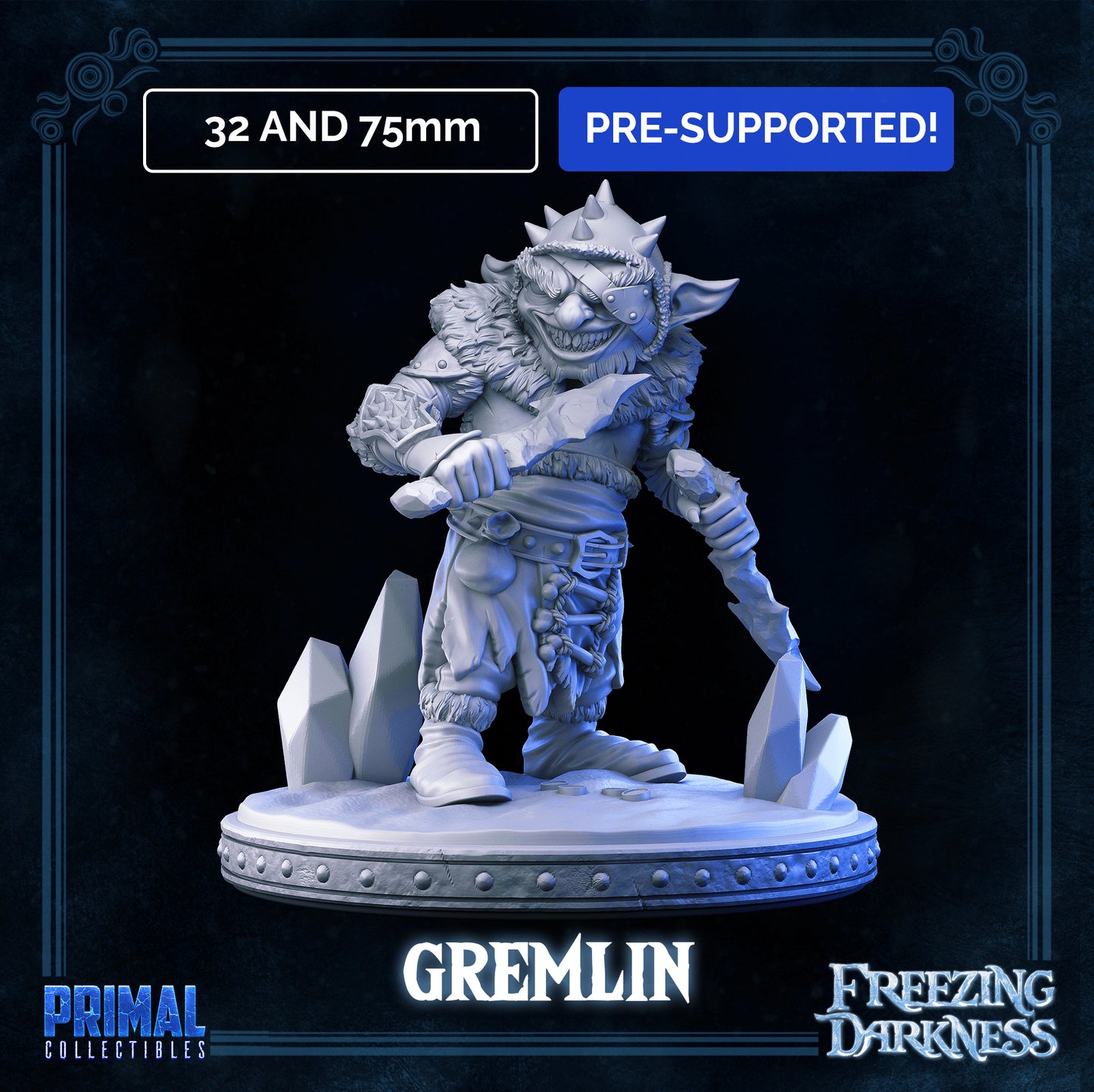 Gremlin (alternative version) - FREEZING DARKNESS - MASTERS OF DUNGEONS QUEST - Primal Collectibles