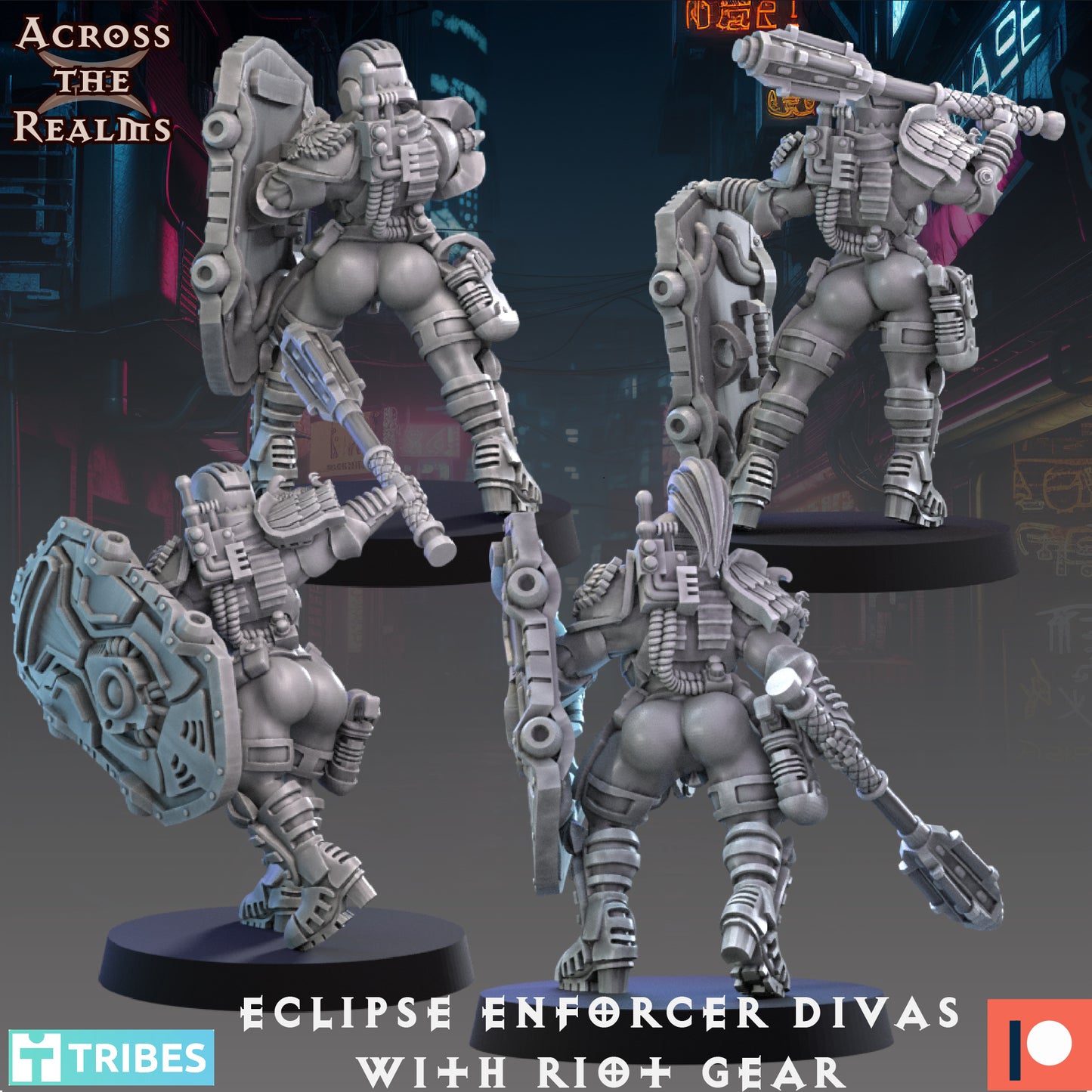 Eclipse Enforcer Divas with Riot Gear - Across the Realms