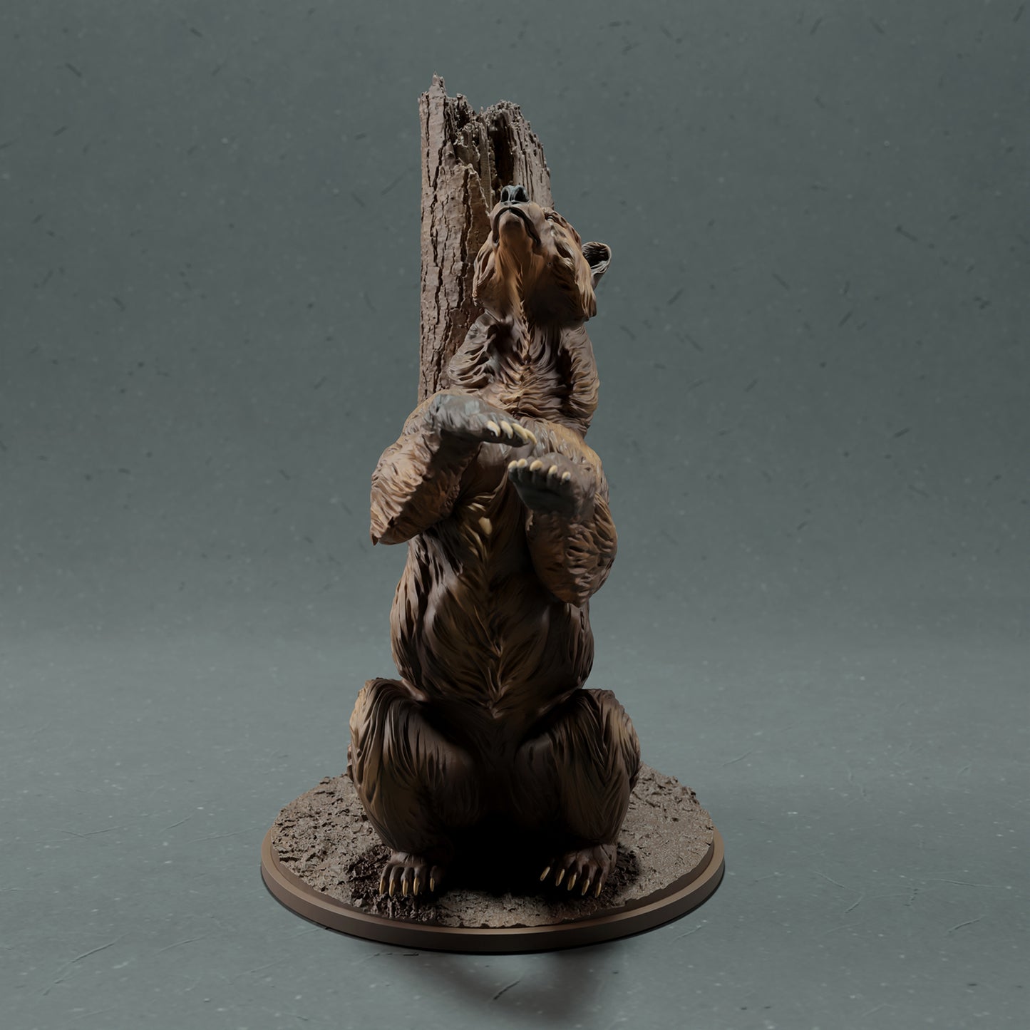 Grizzly Bear - Scratching - Animal Den Miniatures