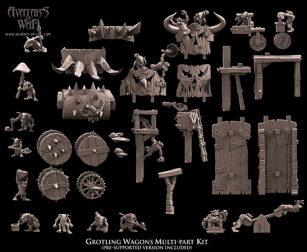 Grotling Battle Wagon Kit - Avatars of War