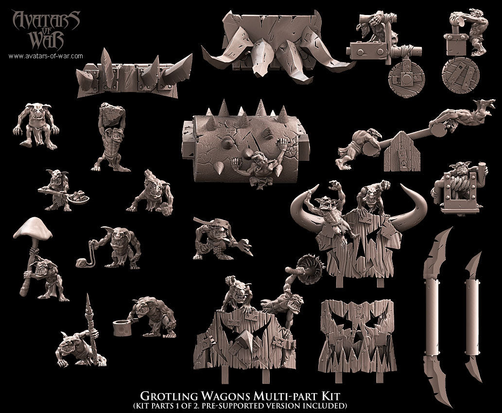 Grotling Battle Wagon Kit - Avatars of War