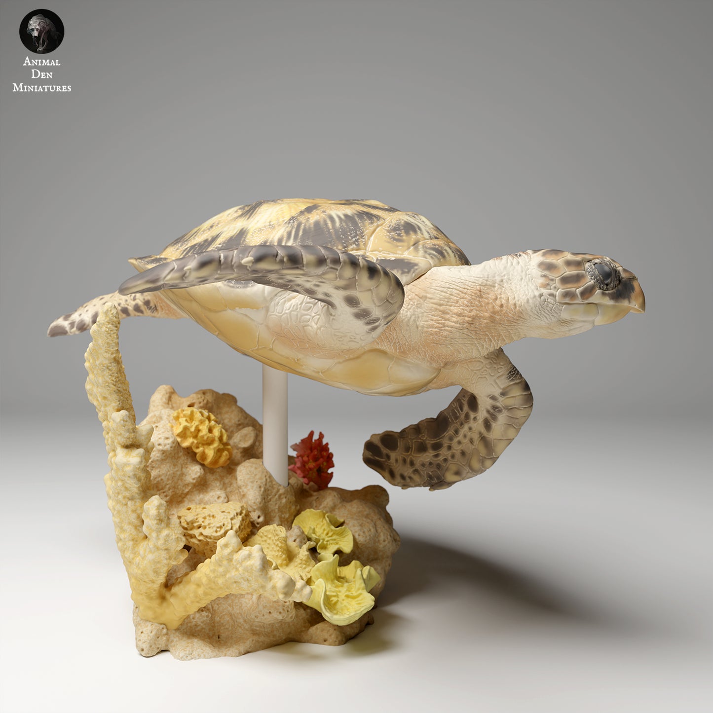 Hawksbill Sea Turtle Swim - Animal Den Miniatures