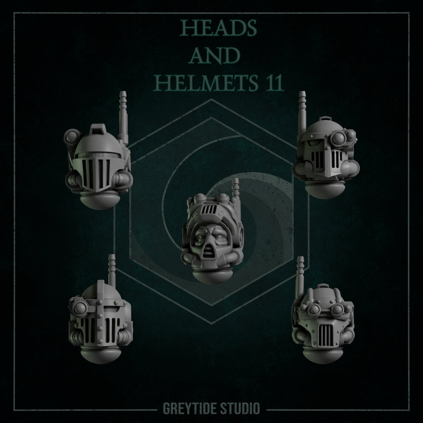 Têtes et casques 11 - GreyTide Studio